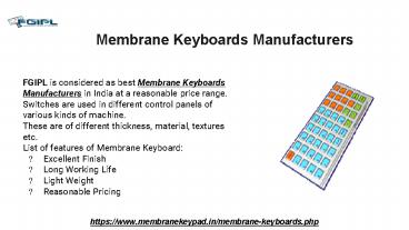 Best Membrane Keyboards Manufacturers in India