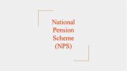 National Pension Shceme