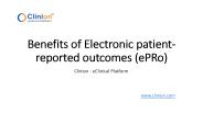 Benefits of electronic patient reported outcomes (ePRO) | Clinion