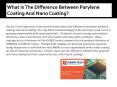 What Is The Difference Between Parylene Coating And Nano Coating? PowerPoint PPT Presentation