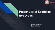 Ketorolac eye drops