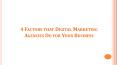 4 Factors that Digital Marketing Agencies Do for Your Business PowerPoint PPT Presentation