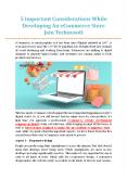 5 Important Considerations While Developing An eCommerce Store - Jain Technosoft PowerPoint PPT Presentation
