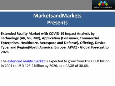 What are the growing application verticals in the extended reality market