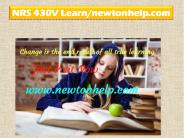 NRS 430V  Learn/newtonhelp.com