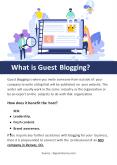 What is Guest Blogging? PowerPoint PPT Presentation