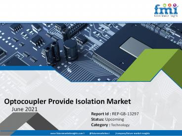 Optocoupler Provide Isolation