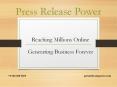 Press Release Power- Premium Distribution Network PowerPoint PPT Presentation