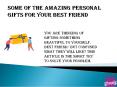 personsonlized gifts in Kolkokata PowerPoint PPT Presentation