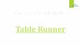table runner PowerPoint PPT Presentation