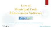 Uses of Municipal Code Enforcement Software