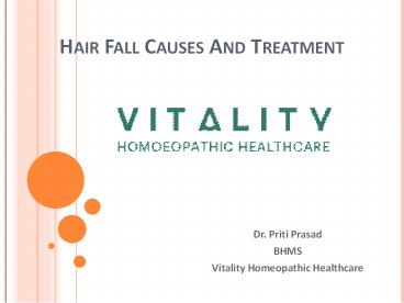 Hair Loss Treatment In Wakad By Vitality Homeopathic Healthcare