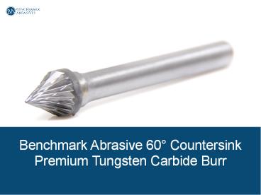 Countersink premium tungsten carbide burrs