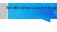 Best SEO Services Company in Mohali PowerPoint PPT Presentation