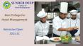 Admission Open In best college for hotel management PowerPoint PPT Presentation