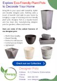 Explore Eco-Friendly Plant Pots to Decorate Your Home PowerPoint PPT Presentation