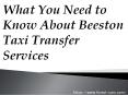 What You Need to Know About Beeston Taxi Transfer Services (1) PowerPoint PPT Presentation