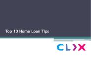 Top 10 Home Loan Tips