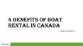 4 benefits of boat rental in canada PowerPoint PPT Presentation
