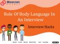 Role of Body Language - Interview Hacks PowerPoint PPT Presentation