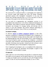 How Facility Managers Help You Construct Your Facility