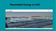Renewable Energy in UAE - CleanMax