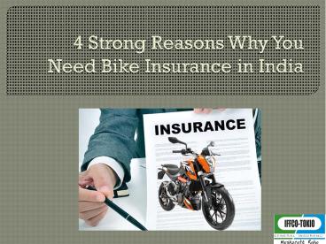 bike insurance
