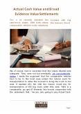 Actual Cash Value and Broad Evidence Value Settlements PowerPoint PPT Presentation