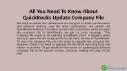 All You Need To Know About QuickBooks Update Company File
