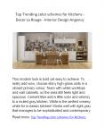 Top Trending color schemes for kitchens - Decor La Rouge - Interior Design Angency PowerPoint PPT Presentation