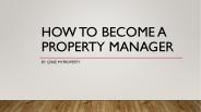 How to become a Property Manager