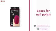 Printed Personalized Branded nail polish boxes in USA