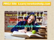 PROJ 586  Learn/newtonhelp.com