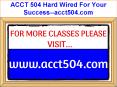 ACCT 504 Hard Wired For Your Success--acct504.com PowerPoint PPT Presentation