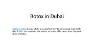 Botox in Dubai