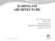 Karpagam architecture