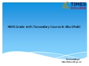 Nios in Abu Dhabi