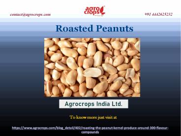 Best Roasted Peanuts