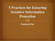 5 Practices for Ensuring Sensitive Information Protection