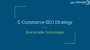 E-Commerce SEO strategy