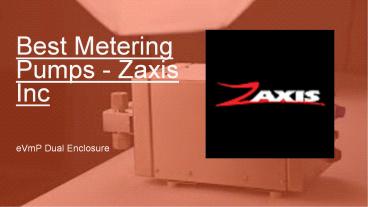 Get Best Metering Pumps- Zaxis Inc