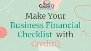 Make Your Business Financial Checklist with CreditQ
