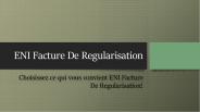 ENI Facture De Regularisation