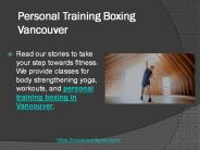 Personal Training Boxing Vancouver