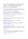List of Top Language Learning Software in 2021 PowerPoint PPT Presentation