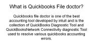 Quickbooks file doctor