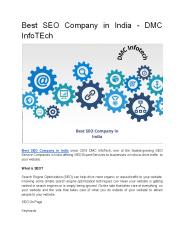 Best SEO Company in India