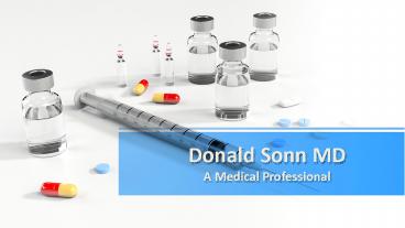 Donald Sonn MD - A Medical Professional