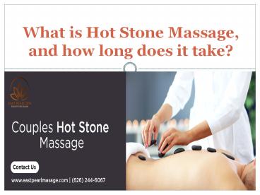 Couples Hot Stone Massage