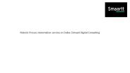 Robotic Process Automation services in Dubai |Smaartt Digital Consulting